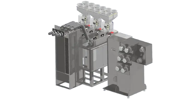 Industrial scaled fiber extrusion machine