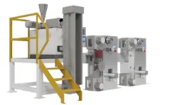 Lab scaled fiber melt spinning machine